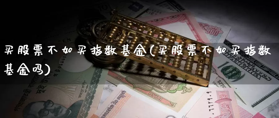 买股票不如买指数基金(买股票不如买指数基金吗)_https://www.qdfrdjx.com_道指期货手续费_第1张