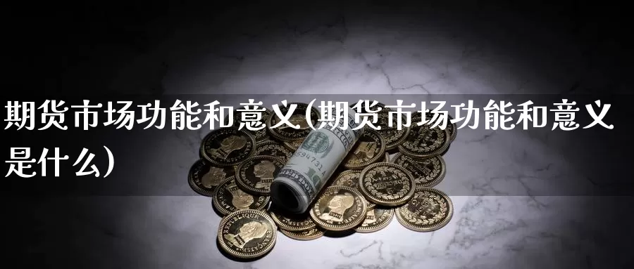 期货市场功能和意义(期货市场功能和意义是什么)_https://www.qdfrdjx.com_道指期货手续费_第1张