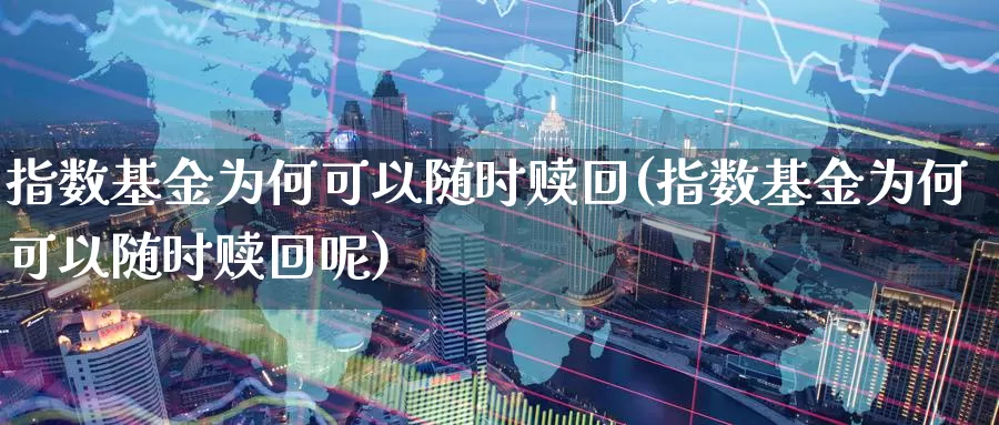 指数基金为何可以随时赎回(指数基金为何可以随时赎回呢)_https://www.qdfrdjx.com_道指期货直播室_第1张