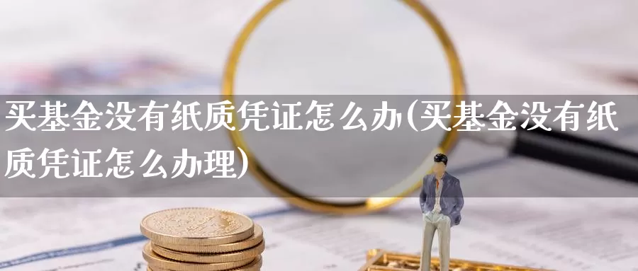 买基金没有纸质凭证怎么办(买基金没有纸质凭证怎么办理)_https://www.qdfrdjx.com_道指期货手续费_第1张