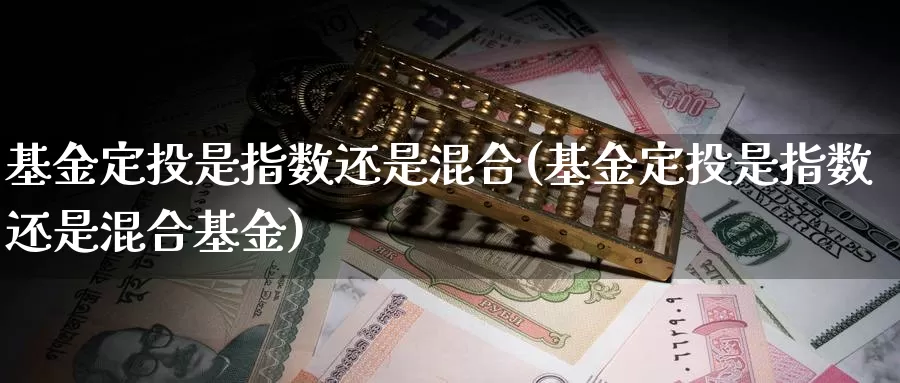 基金定投是指数还是混合(基金定投是指数还是混合基金)_https://www.qdfrdjx.com_道指期货直播室_第1张