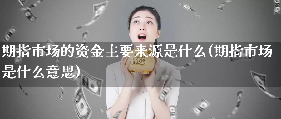 期指市场的资金主要来源是什么(期指市场是什么意思)_https://www.qdfrdjx.com_道指期货直播间_第1张