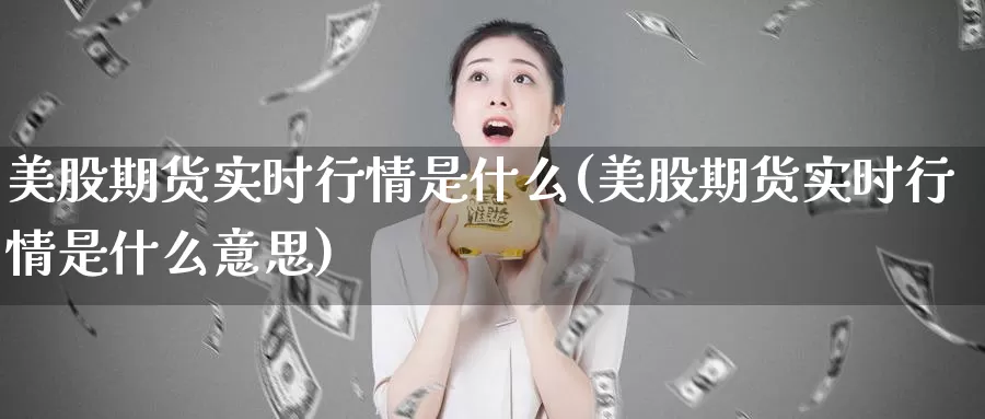 美股期货实时行情是什么(美股期货实时行情是什么意思)_https://www.qdfrdjx.com_道指期货手续费_第1张