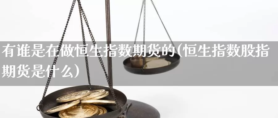 有谁是在做恒生指数期货的(恒生指数股指期货是什么)_https://www.qdfrdjx.com_道指期货手续费_第1张