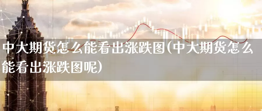 中大期货怎么能看出涨跌图(中大期货怎么能看出涨跌图呢)_https://www.qdfrdjx.com_道指期货手续费_第1张