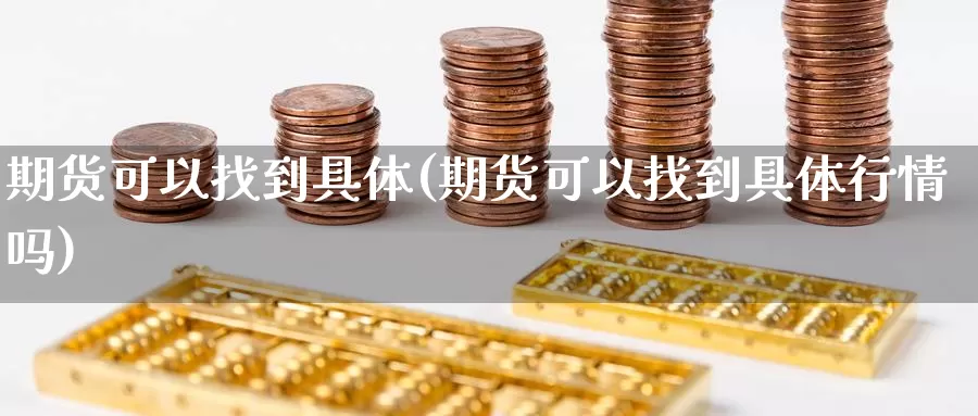 期货可以找到具体(期货可以找到具体行情吗)_https://www.qdfrdjx.com_道指期货直播间_第1张